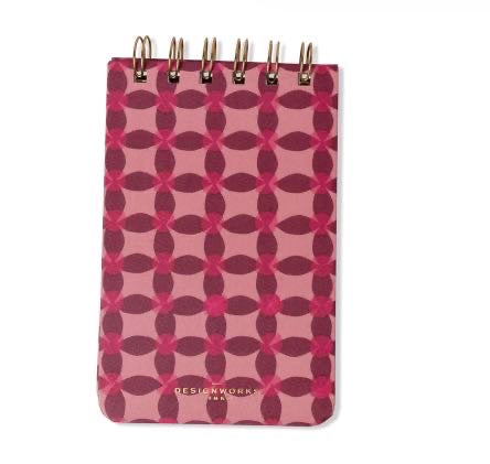 Tulip Twin Wire Notepad - Pinwheel Pink