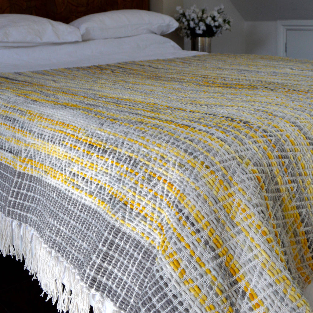 Arizona Zig Zag Heavyweight Herringbone Throw Blankets