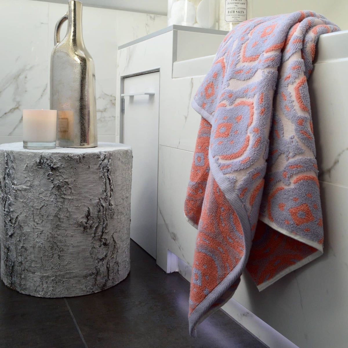 Luxury Goa Sculpted Patterned Bath Towels - 100% Cotton