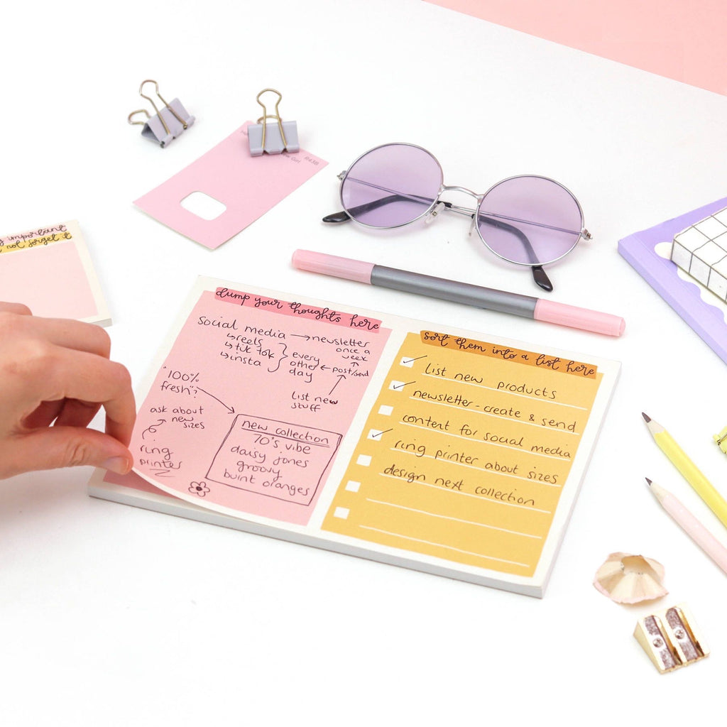 A5 notepad - organise your thoughts by Oh Laura