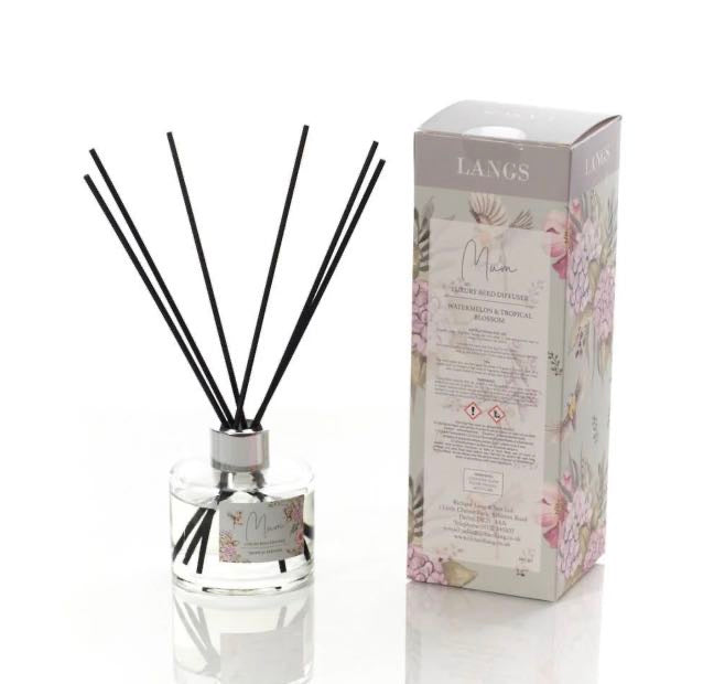 Watermelon And Tropical Blossom Luxury Reed Diffuser For Mum