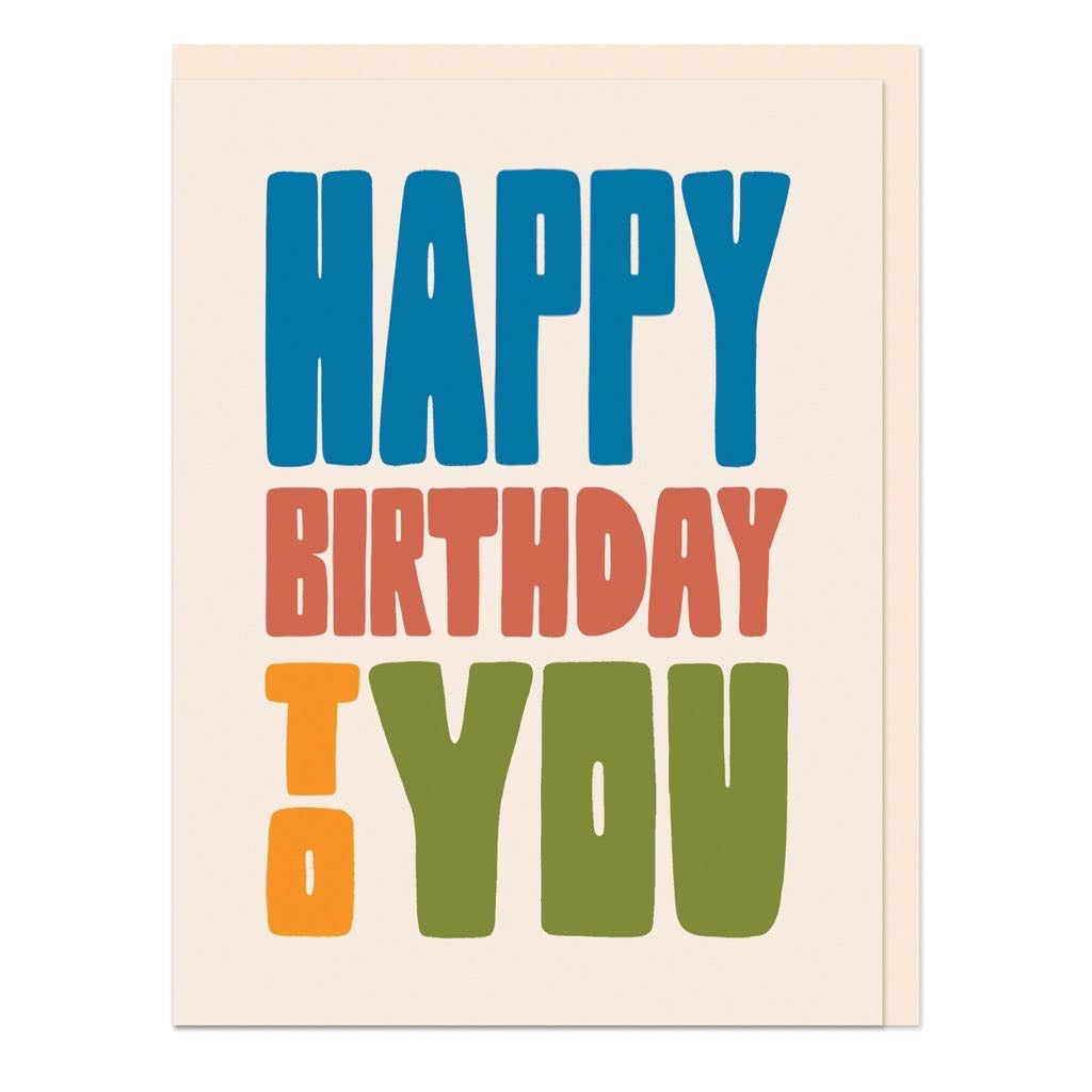 Happy Birthday to you card