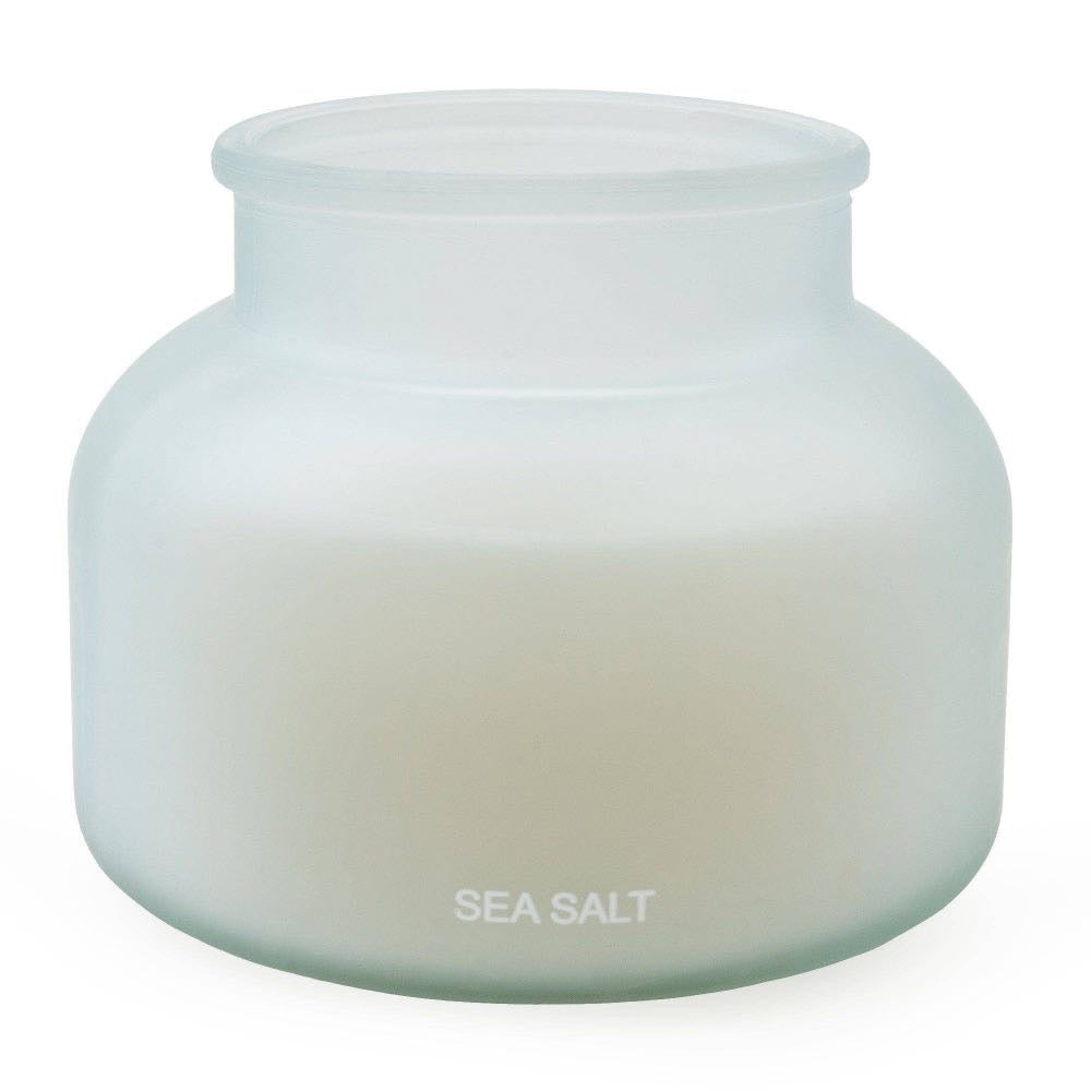 Large Frosted Candle Sea Salt Scent