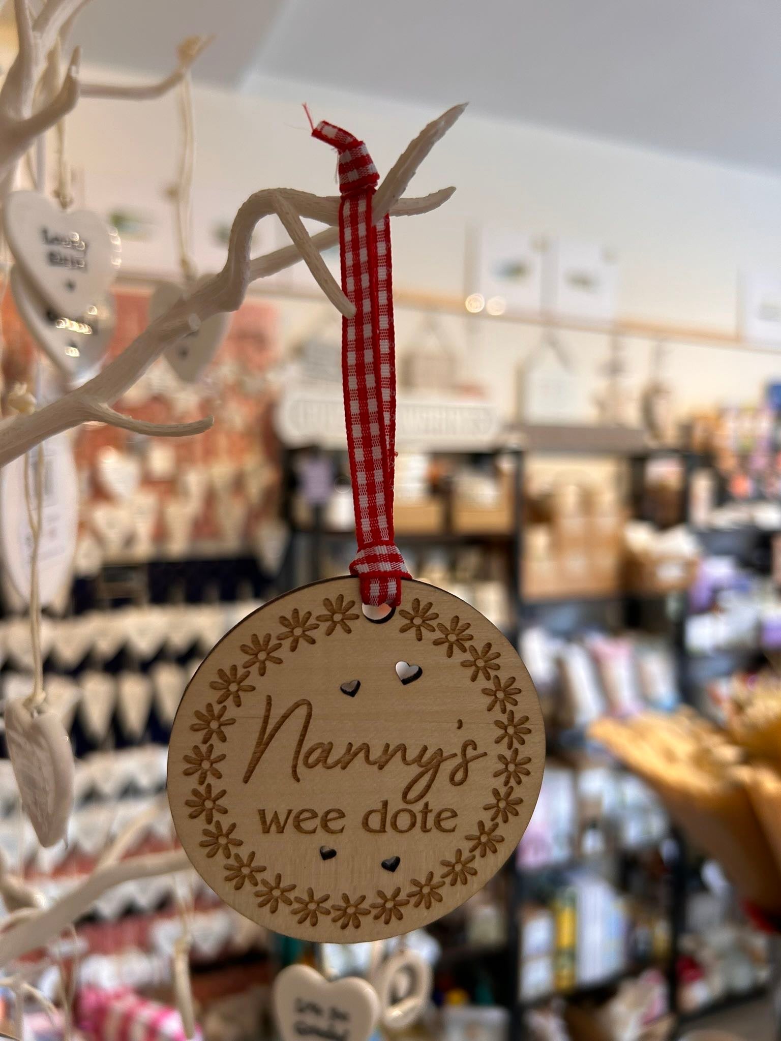 Nanny’s Wee Dote Wooden Decoration