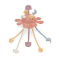 Silicone Baby Teether Sensory Pulling Toy - Coral