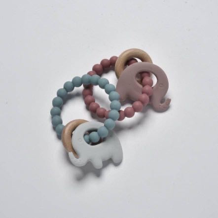 Elephant Baby Teether Beads - Jumini