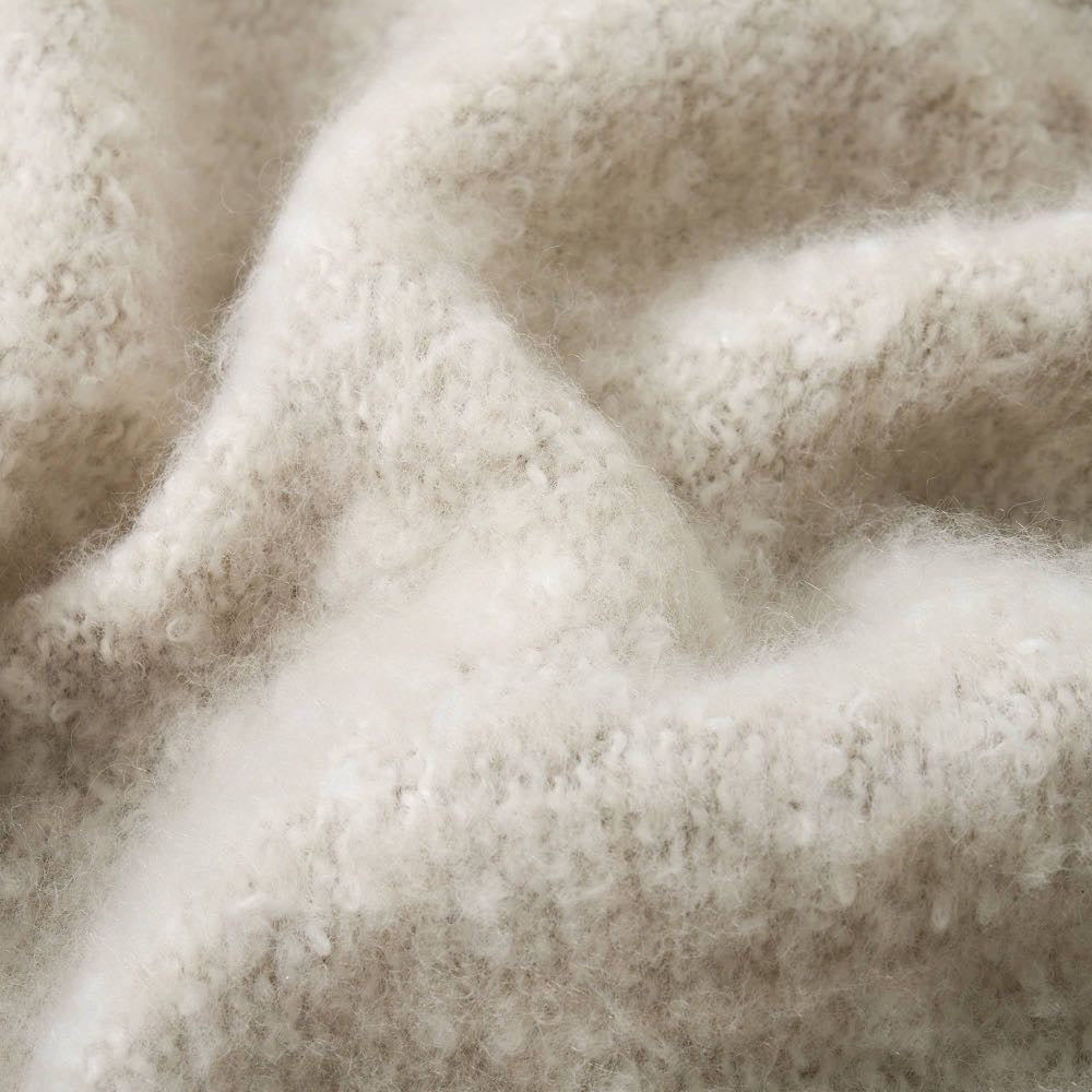 Aisling Faux Mohair Throw - Soft, Stylish Fringed Blanket