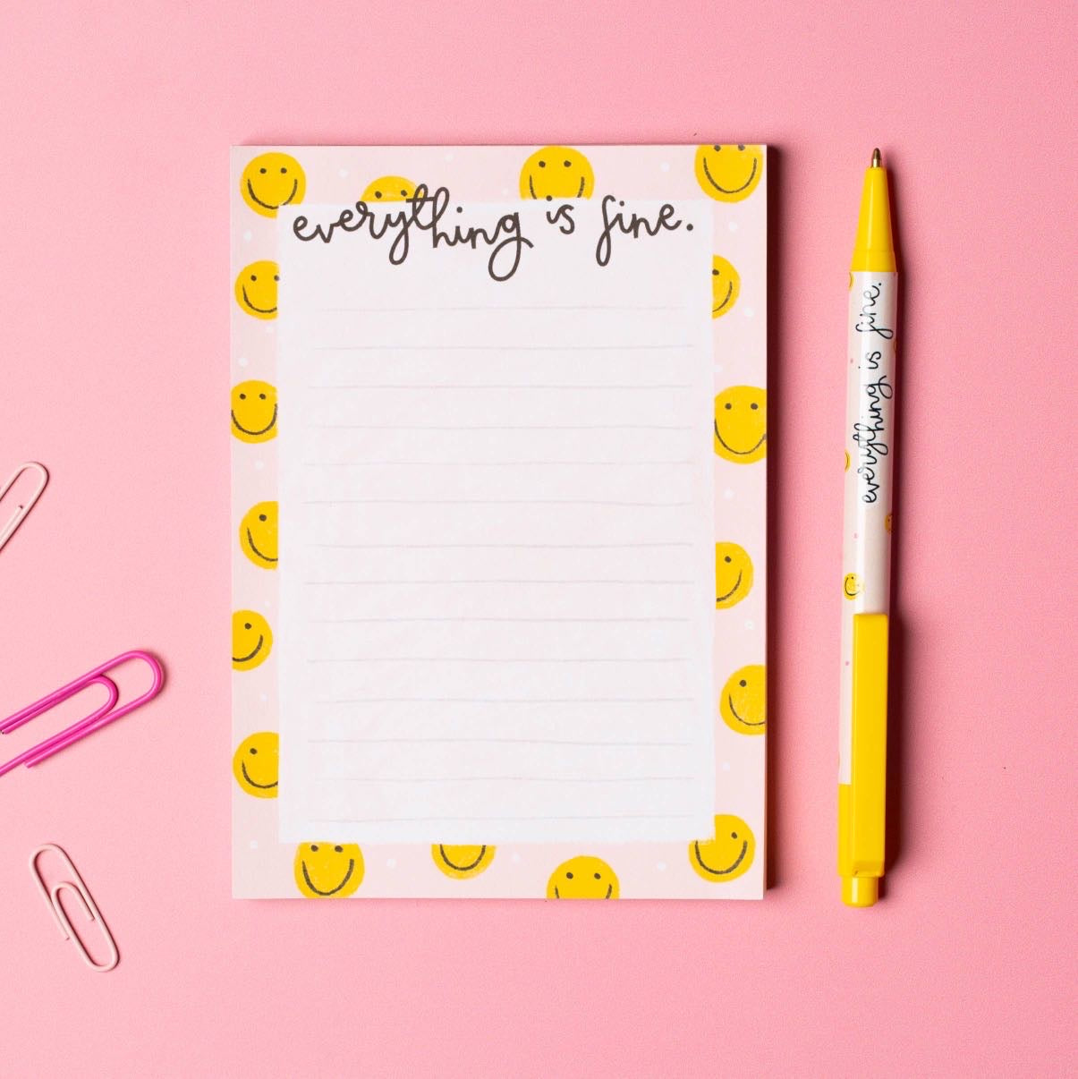 A6 notepad - everything is fine by Oh Laura