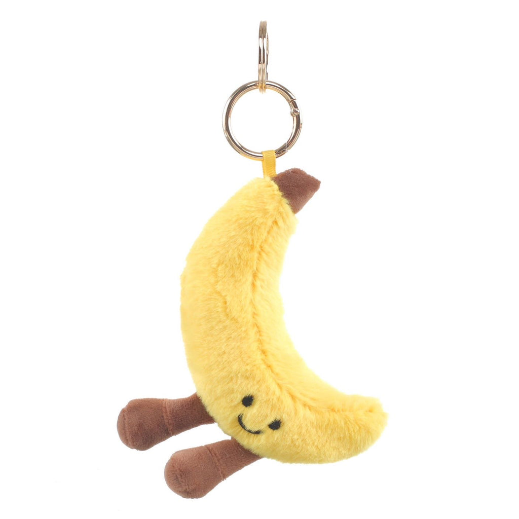 Bessie London Banana Plush Keyring | Cute Bag Charm