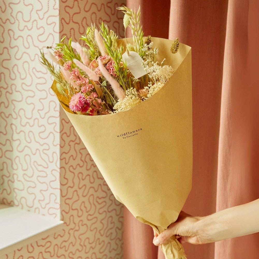 Dried Flowers - Field bouquet - Pink Elegance - Mother’s Day Favourite - Small Or Medium Bouquets