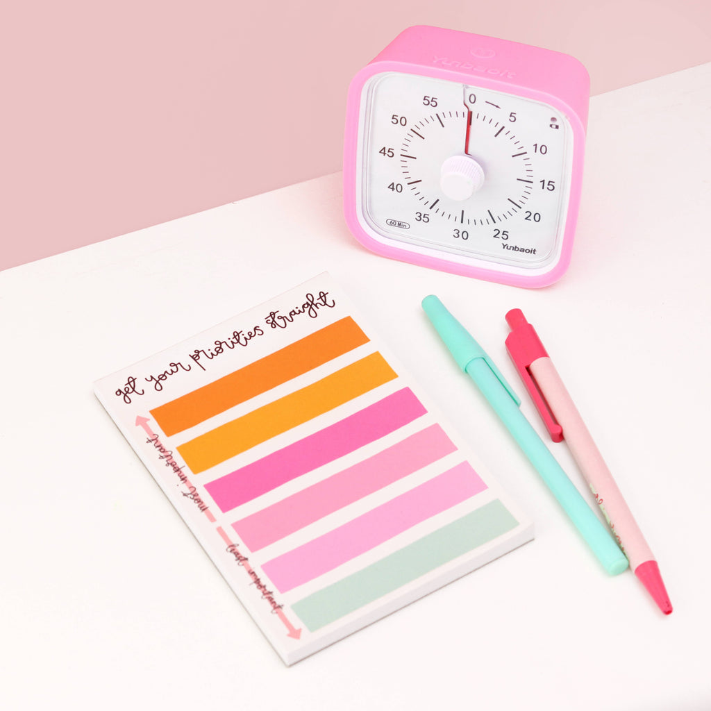 A6 notepad - get your priorities straight