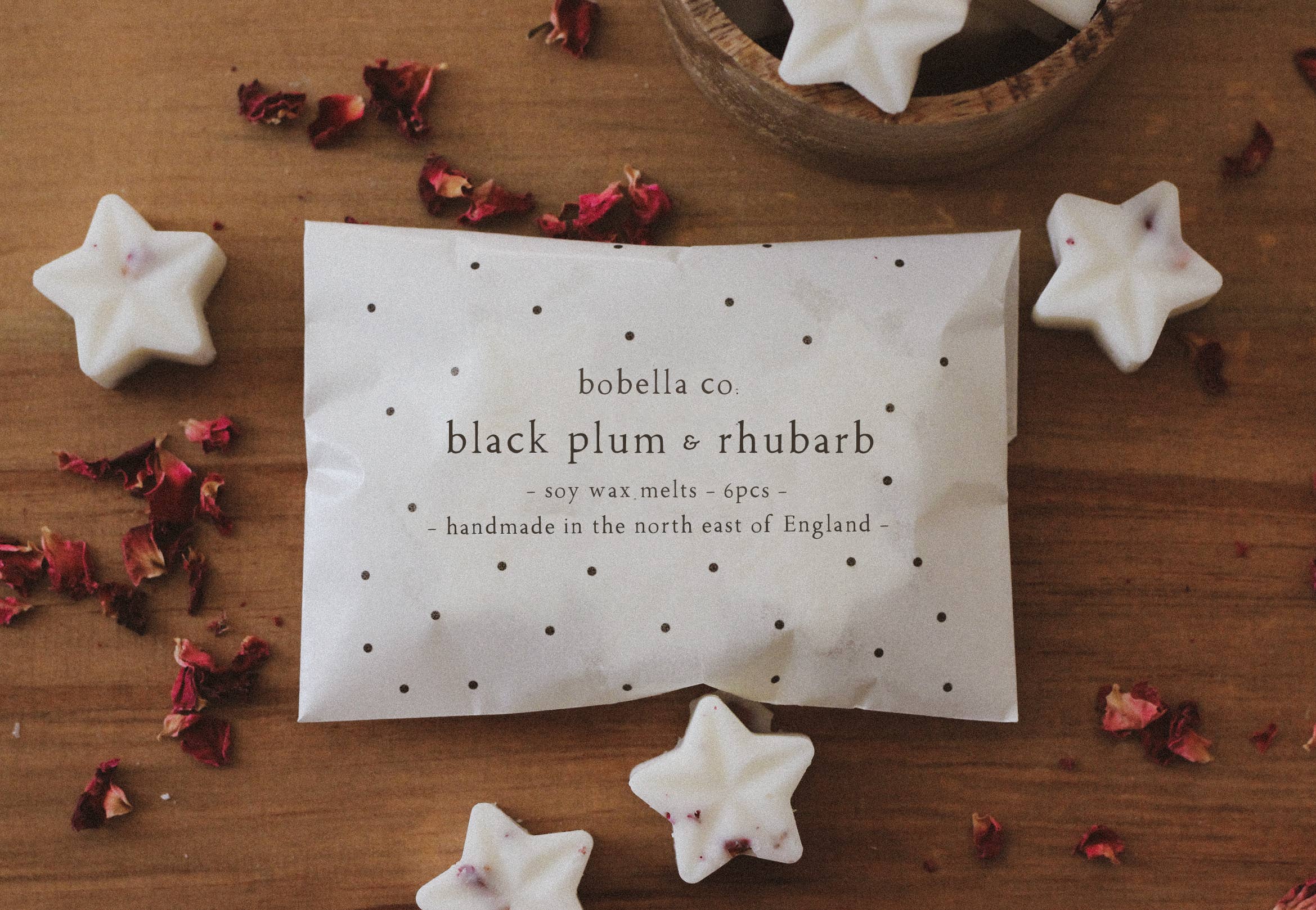 Black Plum & Rhubarb Soy Wax Melts - Bobella