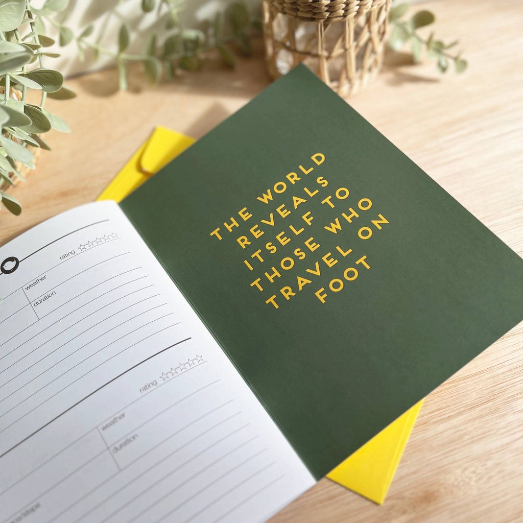 Walking logbook lighthouse - journal outdoor notebook Journal