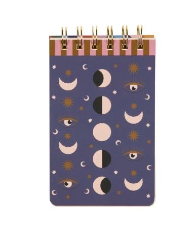MOON PHASES TWIN WIRE NOTEPAD
