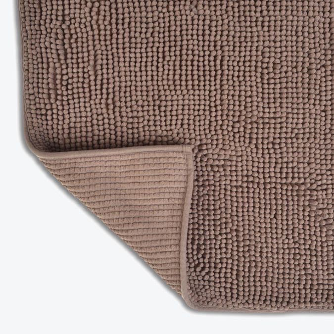 Chenille Bobble Bath Mat Supersoft Microfibre & Non-Slip