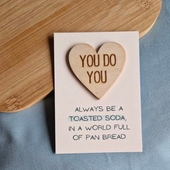 You do you wooden heart from parful stuff 