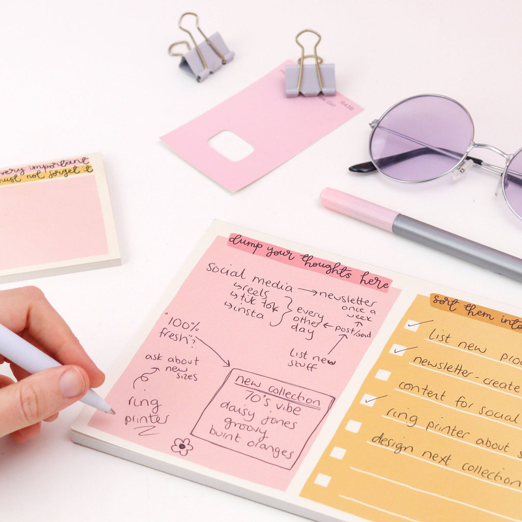 A5 notepad - organise your thoughts by Oh Laura