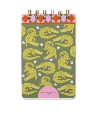 CROCODILE DESIGN TWIN WIRE NOTEPAD