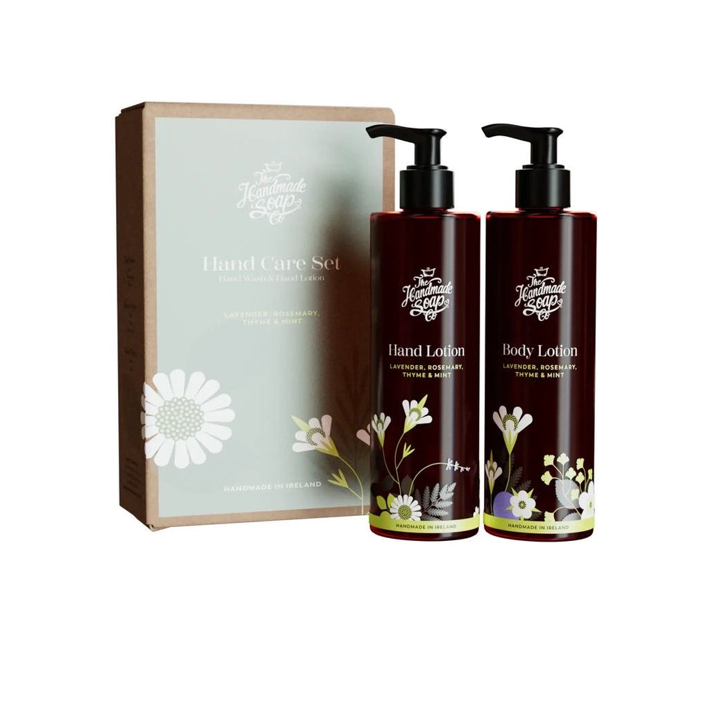 Hand Wash & Hand Lotion Duo - Lavender Rosemary Thyme & Mint - The Handmade Soap Co