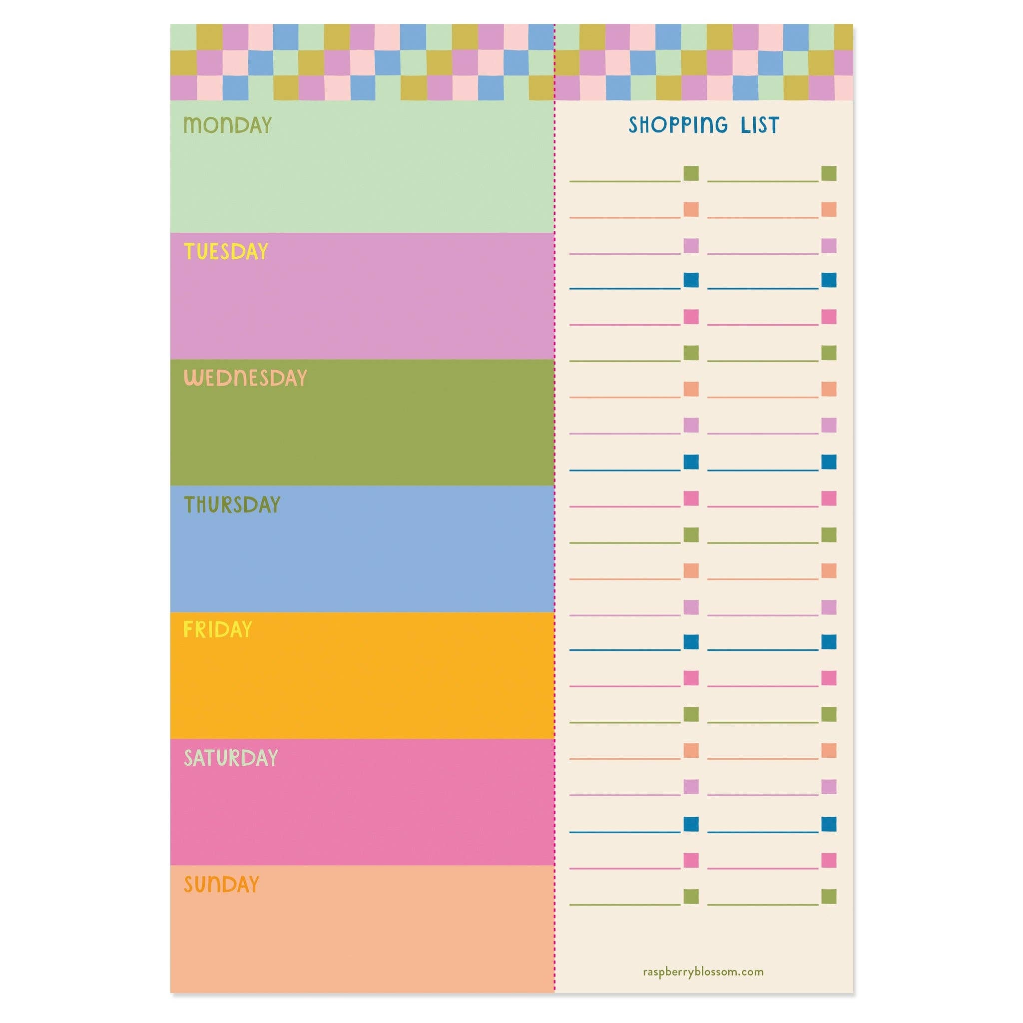 Food Planner & Tear off Shopping List