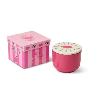Paddywax Candle | Soy Wax Candle in Pink Vessel | Gift for Her - Smoked Cherry