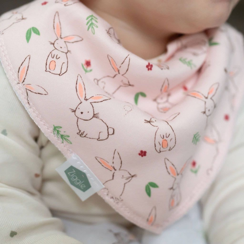 Bunnies bib set