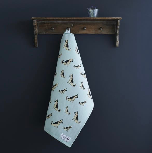 german shepherd tea towel