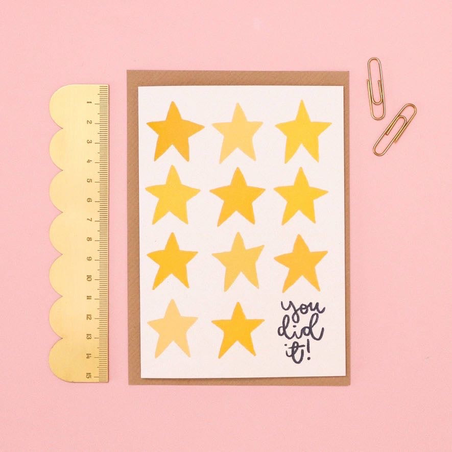 You did it greeting card