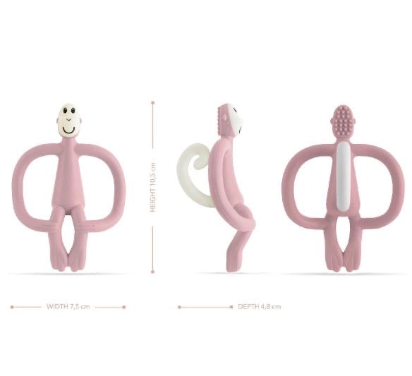 Dusty Pink Original Monkey Teether