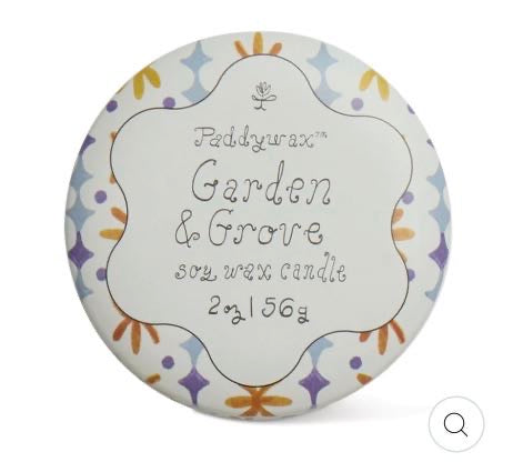Paddywax Garden & Grove Soy Wax Candle Tin (2oz / 56g)