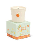 BISTRO ORANGE EMBOSSED CERAMIC CANDLE - CITRUS SPRITZ