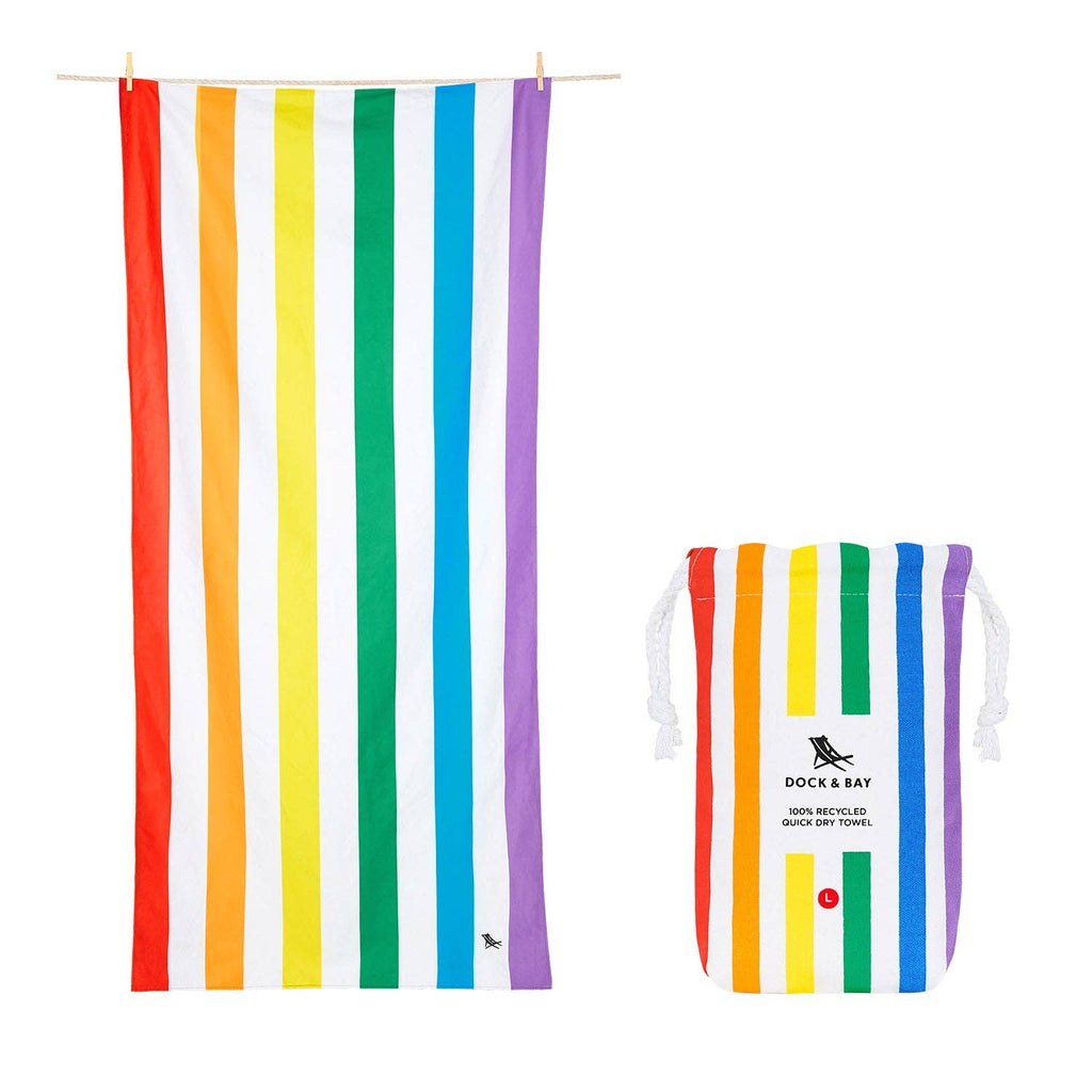 Dock & Bay Quick Dry Towels - Summer - Rainbow Skies XL