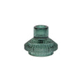 Small Sage Green Glass Candle Holder | Christmas | Gift |