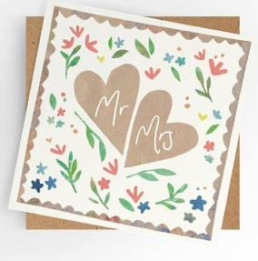 Wedding card, Mr & Mrs