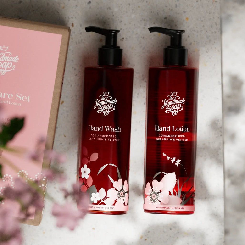 Hand Wash & Lotion Duo- Coriander Seed Geranium & Vetiver - The Handmade Soap Co