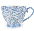 Jeff Banks Footed Mug – Leafy Trellis Blue