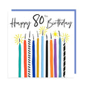 Happy Birthday 80 - Candles Greeting Card