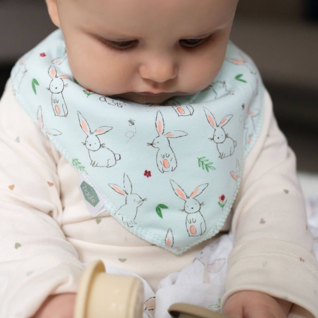 Bunnies bib set