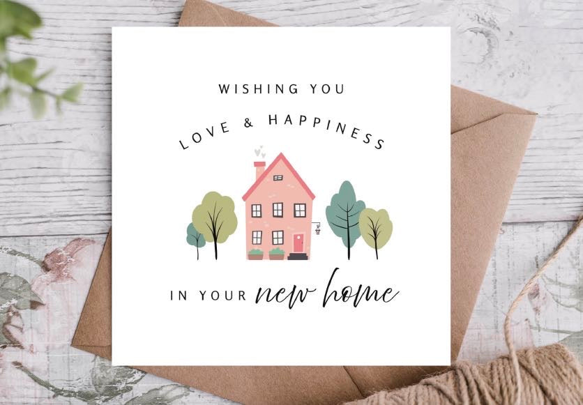 Love and Happiness New Home Card