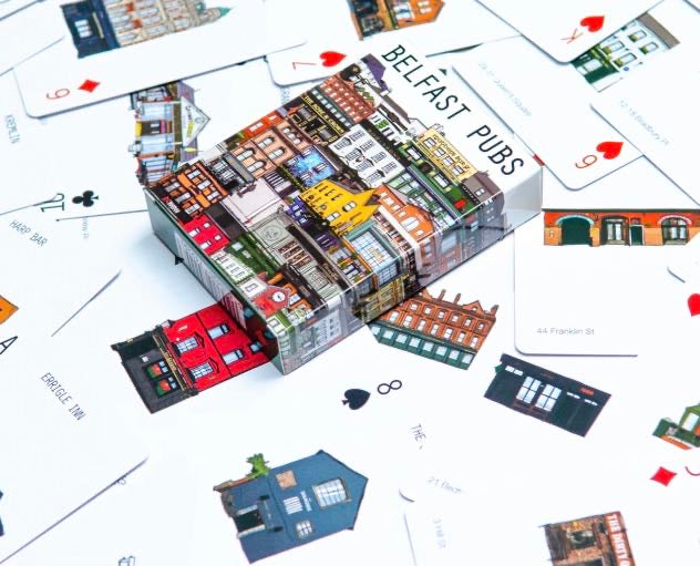Belfast Pubs Playing Cards by Cowfield Design | Belfast Gift