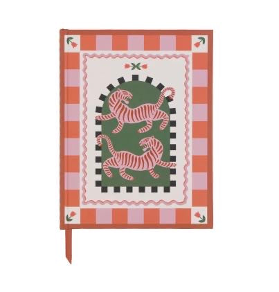 DesignWorks Ink Tiger Journal with playful tiger design and ribbon bookmark. Perfect for journaling, lists and gifting. Shop online or in-store Belfast.