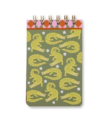 CROCODILE DESIGN TWIN WIRE NOTEPAD