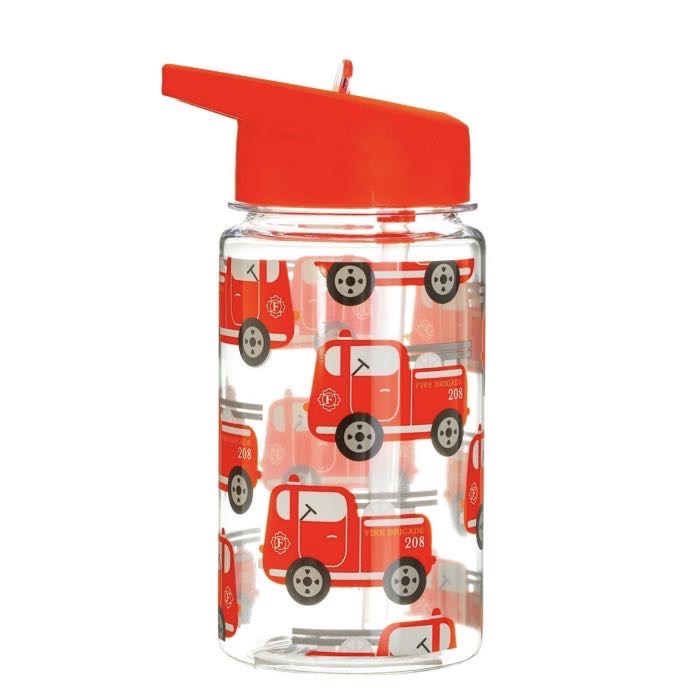 Drink Up Fire Engine Kids' Water Bottle from Sass & Belle 