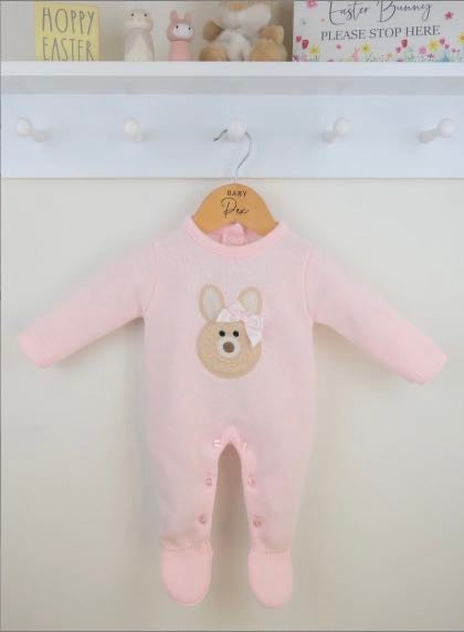 Pink Bunny Baby Romper
