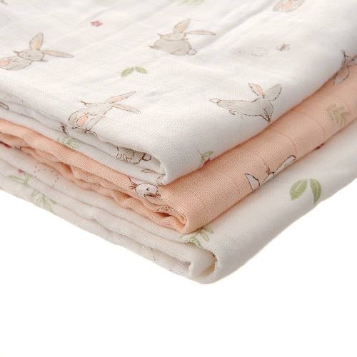 Bunnies muslin set of 3 gift box 