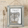 Together is a wonderful place to be’ hanging frame 