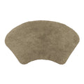 Curved Shower Mat - 100% Cotton Rounded Bath Mat in Mocha