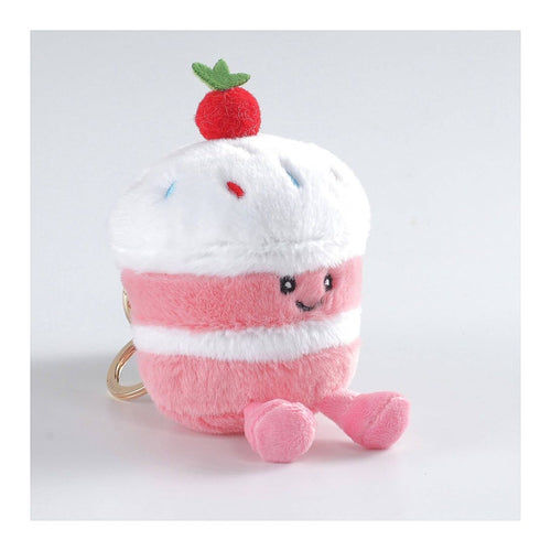 Bessie London Ice Cream Plush Keyring | Cute Bag Charm