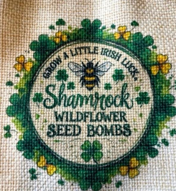Shamrock Wildflower Seed Bombs by Bird Tree Creations - Grow a Little Irish Luck