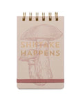 Vintage Sass twin wire notepad-Shiitake happens